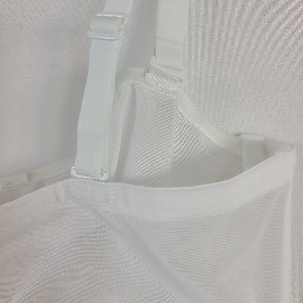 NWT Savage X Fenty Sheer X Unlined Strapless Bra Sz 38D Angel White - Picture 8 of 8